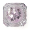 Glitter lilac stars flakes