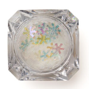 Glitter white sequin