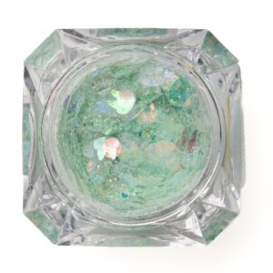Glitter aqua green light sequin