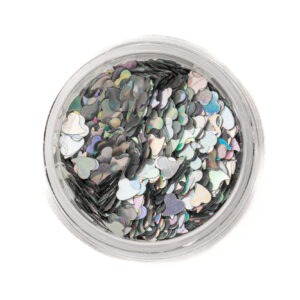 Glitter silver holografic sequin