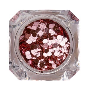 Glitter rose sequin