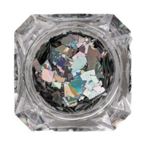 Glitter silver holografic flakes