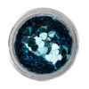 Glitter blue sequin heart
