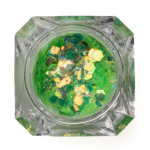 Glitter green sequin