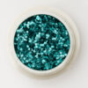 Glitter aqua green thin sequin